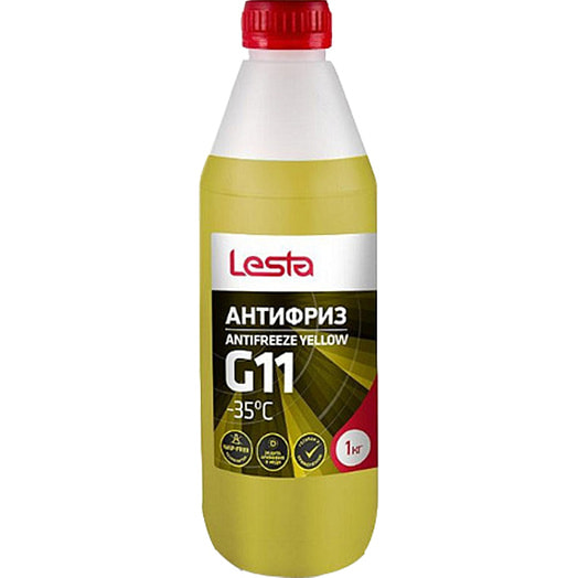 Жидкость охлаждающая Антифриз Antifreeze yellow g11 1л -35°C Литва