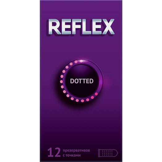 Презервативы Reflex Dotted в смазке х12 Рекитт Бенкизер фарм. группа Тайланд Reflex