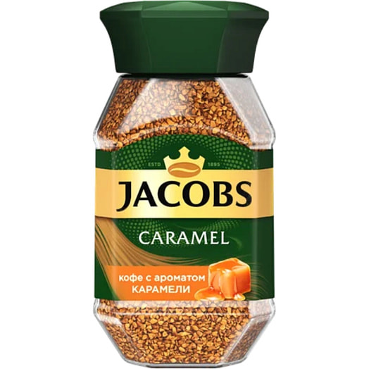 Кофе Jacobs Caramel 95г ст/б раствор/сублимир с аром карамели Россия
