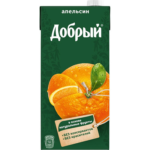 Апельсиновый нектар Добрый 2л тетра-пак ООО Мултон Партнерс Россия Добрый