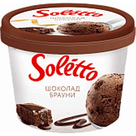 Мороженое Soletto Gourme 190г шоколад-бауни СП Санта Бремор ООО Беларусь Soletto