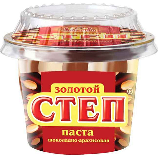 Паста Золотой Степ 220г ст/б шоколадно-арахисовая Россия