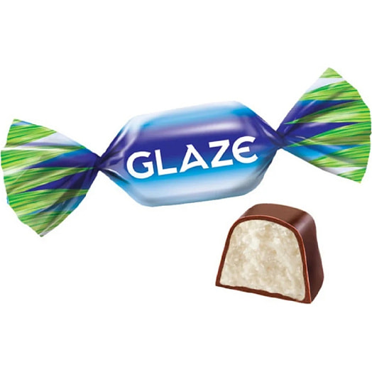 Конфеты Glaze помадные глазированные со вкусом кокосовых сливок Россия