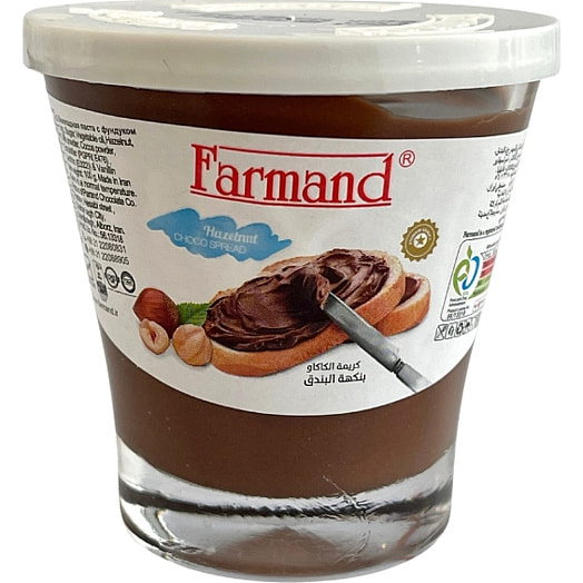 Шоколадная паста 100г ст/б с фундуком Parand Chocolate Co. Иран Farmand