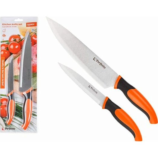 Набор ножей (2шт нож кухонный 20см, нож кухонный для овощей 12см) арт.21-343102 Китай perfecto linea