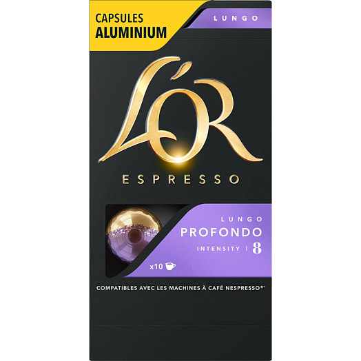 Кофе Lor Espresso Lungo Profondo 52г ПЭТ молотый в капсулах Якобс ДАУ Эгбертс Франция JDE