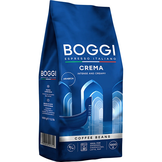 Кофе Boggi CREMA 1кг в/у натуральный в зернах Gruppo Gimoka Group S.P.A Италия Boggi
