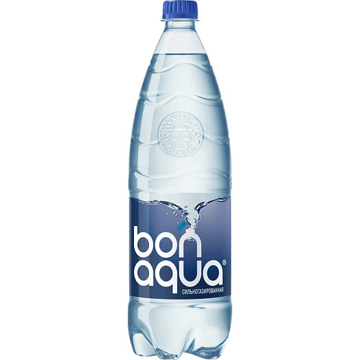 Вода питьевая чистая Бонаква 1.5л ПЭТ сильногазированная Coca-Cola Беларусь Bonaqua