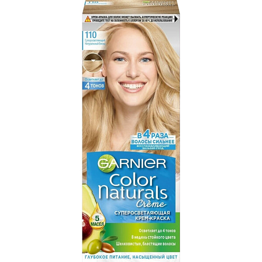 Крем-краска для волос 110 Суперосвет. нат. блонд LOreal Россия Garnier Color Naturals