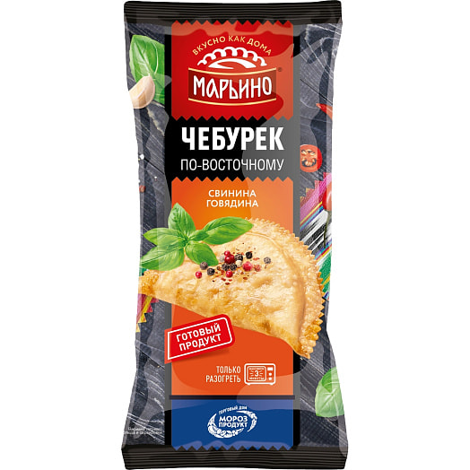 Чебурек жареный  по-восточному 130г со свининой и говядиной Морозпродукт Беларусь Марьино
