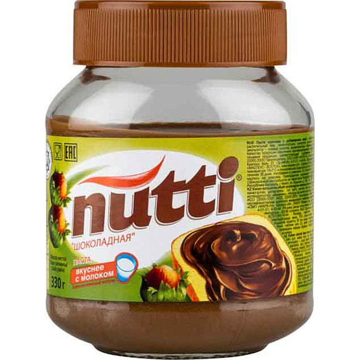 Паста Nutti 330г ст/б шоколадная Россия