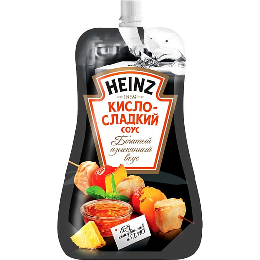 Соус деликатесный 200г дой-пак Кисло-сладкий ООО КрафтХайнц Восток Россия Heinz