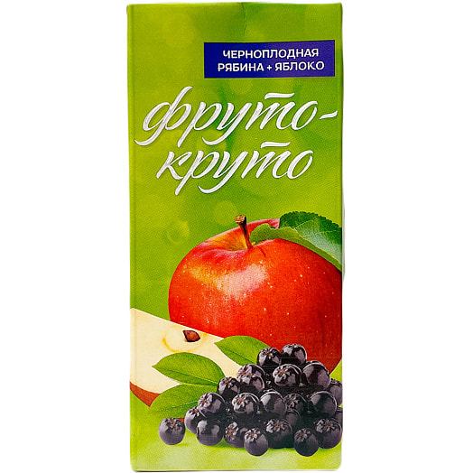 Нектар Фруто-Круто 1л тетра пак Черноплодная рябина и яблоко Беларусь