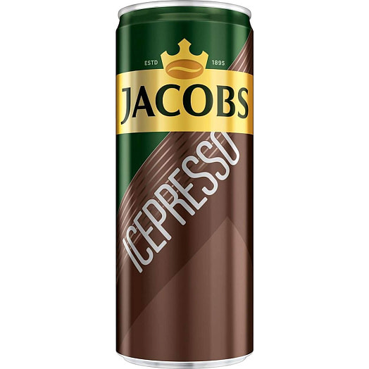 Напиток молочный кофейный JACOBS ICEPRESSO с сахаром 250мл ж/б Нидерланды Jacobs