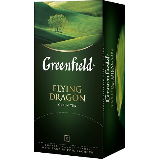 Чай Greenfield 50г Flying Dragon зелёный (25пак*2г) Орими Россия