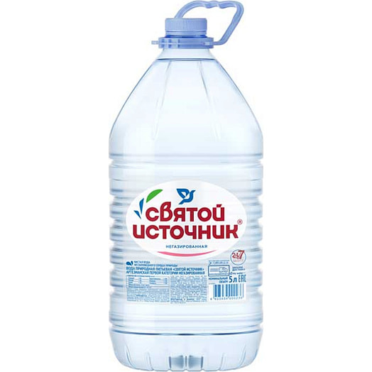 Вода природная питьевая Святой Источник 5л ПЭТ негаз. Россия