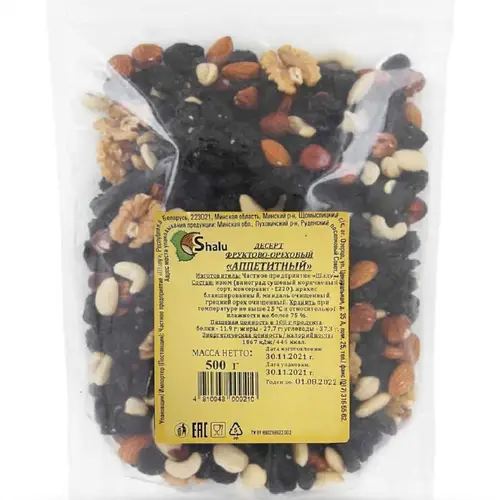Десерт фруктово-ореховый Аппетитный 500г SIROJIDDIN AGRO FRUITS Узбекистан