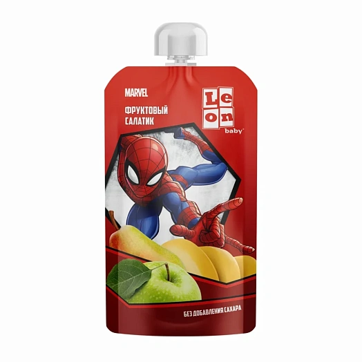 Пюре Leon Baby Marvel Банан, груша, яблоко для дет/пит 115г дой-пак ООО Белфуд Продакшн Беларусь