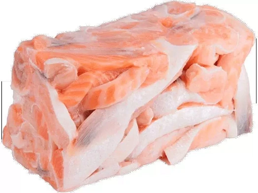 Кусочки лосося на коже 50г заморож/упак. Дания