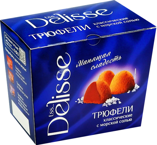Конфеты DELISSE Трюфели с морской солью 175г Россия