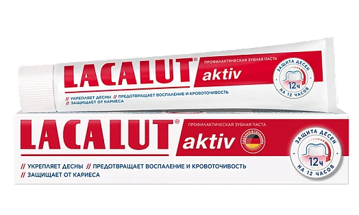 Зубная паста Lacalut Aktiv 90г Др.Тайсс Натурварен ГмбХ Германия Lacalut