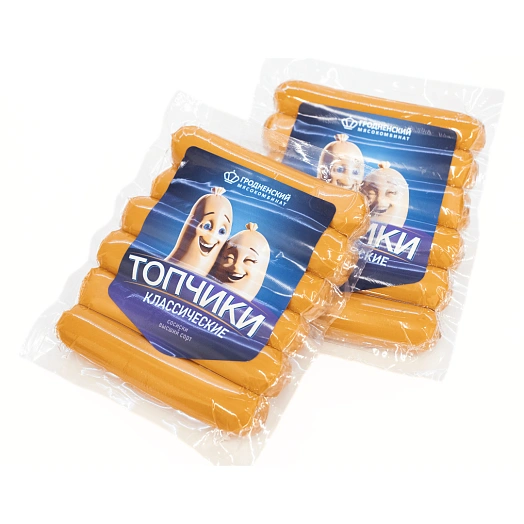 Сосиски Топчики Классические в/с в/у 370г Гродненский МК Беларусь
