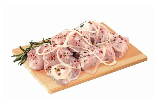 Шашлык из свиной вырезки в маринаде, п/ф охл.м/к б/к 1кг Беларусь