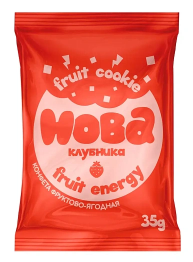 Конфета фруктовая Хоба Фрут Куки клубника 35г ООО Меджик Кейк Беларусь