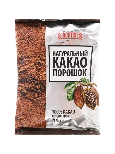 Напиток сухой растворимый Какао-порошок натуральный 150г ООО Белтея Беларусь