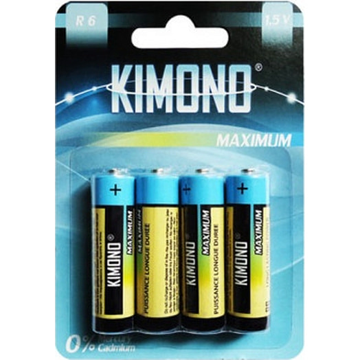 Батарейки Kimono R06/BL4 АА пальчиковые 1,5В Zhejiang Brig Electronics Co LTD Китай Kimono