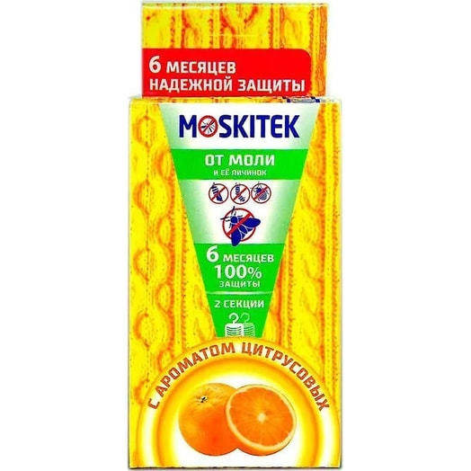 Секция Moskitek Цитрус от моли 2шт Россия Moskitek