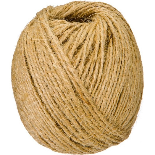 Шпагат джутовый 2-х ниточный, 50м арт.154-063 Россия