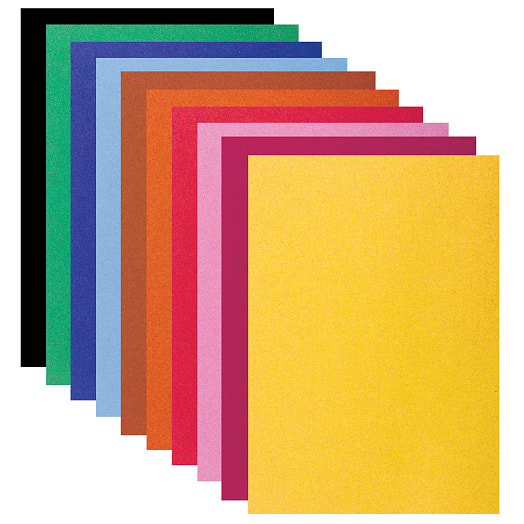 Цветной картон Бархатный Brauberg А5,10 листов,10 цветов арт.124756 Китай