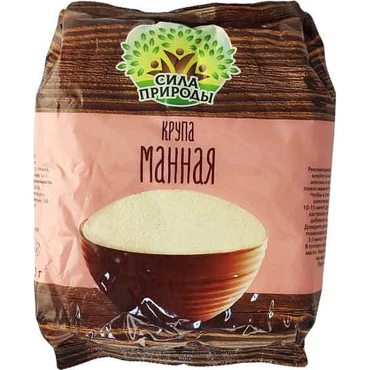 Крупа манная Сила природы Марка М 600г Беларусь