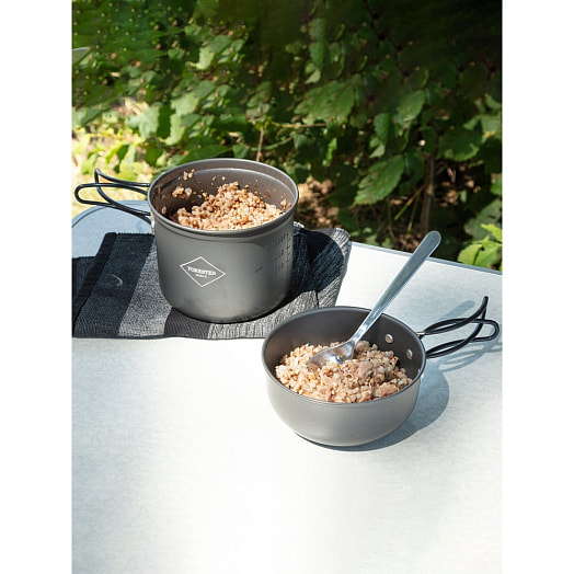 Котелок 1л с крышкой-миской 0,5л (алюминий) арт.МС-5 Китай Forester