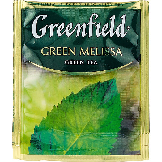 Чай зеленый Greenfield Green Melissa 37.5г (25пак*1.5г) Орими Россия