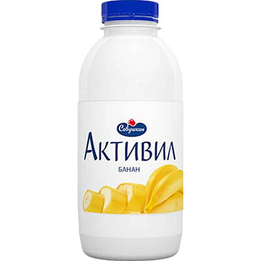 Бионапиток к/м Активил 2% 500мл ПЭТ банан Беларусь