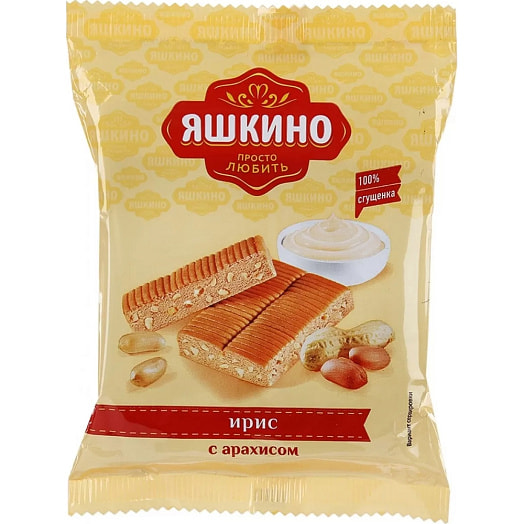 Ирис Яшкино С арахисом тираженный 140г ООО КДВ Яшкино Россия