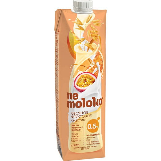 Напиток Немолоко 1л тетра-пак овсяный фруктовый Экзотик для детей Россия