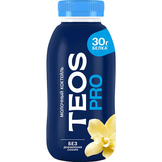 Коктейль молочный Теос Про Ваниль 330г ОАО Савушкин продукт Беларусь