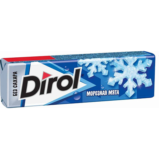 Жевательная резинка Dirol 13.6г с мятным вкусом Морозная мята Россия