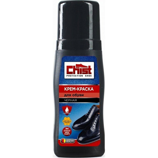 Крем-краска CHIST для гладкой кожи черная 75мл Россия