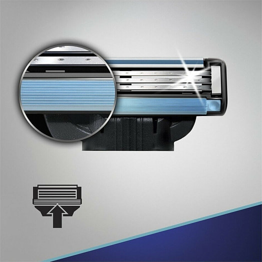 Сменные кассеты Mach 3 для бритья 4шт Procter & Gamble США