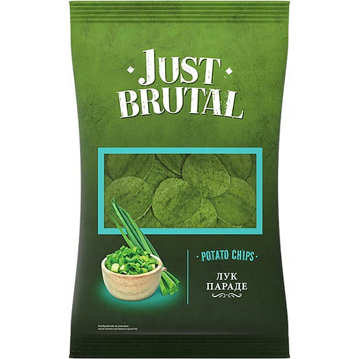 Чипсы картофельные Just Brutal 85г со вкусом лука параде ООО Азбука снеков Беларусь Just Brutal