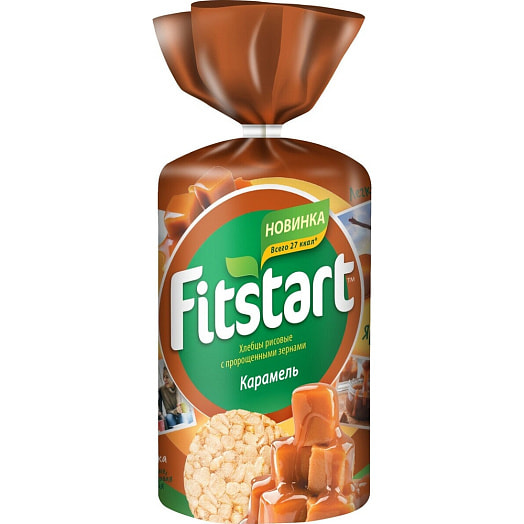 Хлебцы FITSTART рисовые Карамель 90г ООО Мистраль Трейдинг Россия