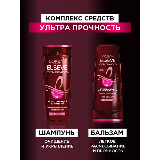 Шампунь Ультра прочность 245г Лореаль Франция LOreal Paris Elseve