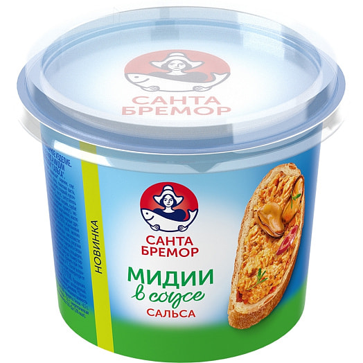 Паста из мяса мидии чилийской Сальса 150г пл/ст Санта Импэкс Беларусь Санта Бремор