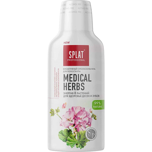 Ополаскиватель д/полости рта Splat Medical Herbs 275мл Россия