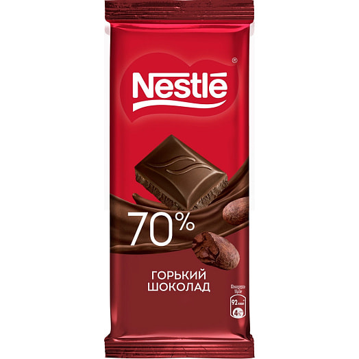 Шоколад 82г горький  70% ООО Нестле Россия, Россия, 115 Россия Nestle