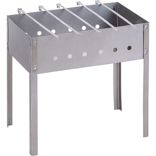 Мангал сборный Grillboom Эконом (сталь 0,4мм, 35*25*35см, с шампурами) арт.103-014 Россия